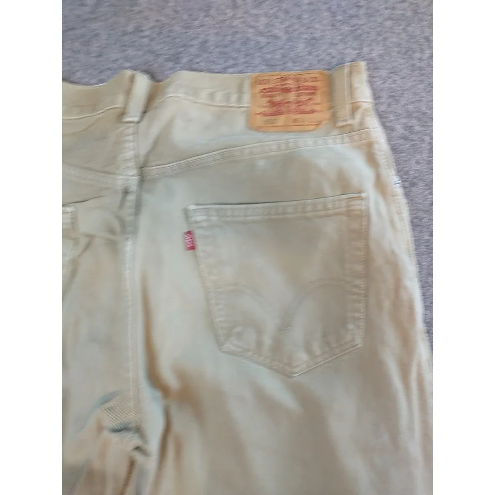Levis 550 Relaxed Fit Jeans Mens 34x35Tan Khaki Cotton Denim 5-Pocket Tapered